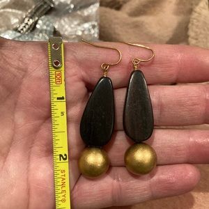 Black & gold earrings